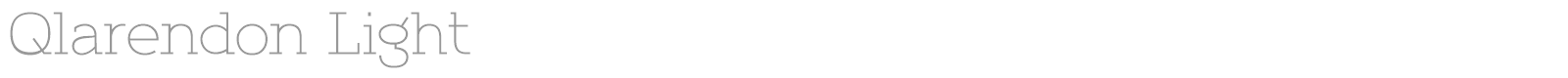 Qlarendon font preview